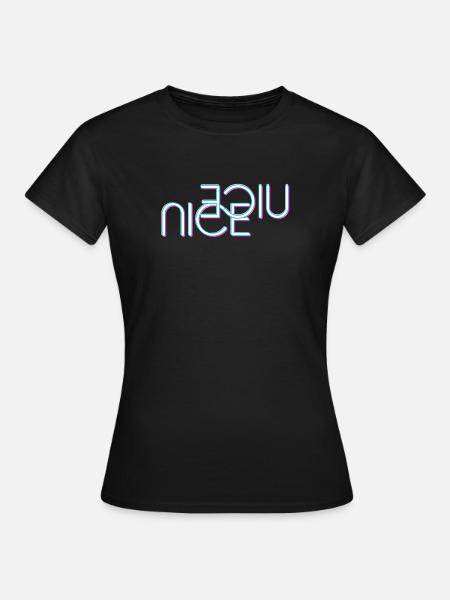 Nice schriftzug - Frauen T-Shirt - Schwarz
