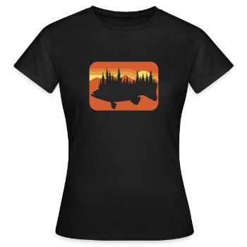 Leben Freiheit Und Die Verfolgung Von Fisch - Frauen T-Shirt - Schwarz - Vorne - AI Model Female 172 dark (172cm)