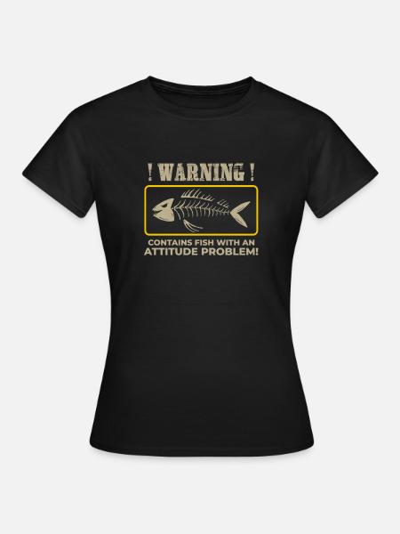 Surströmming - Weil Das Leben Zu Kurz Für Faden - T-shirt dam - svart