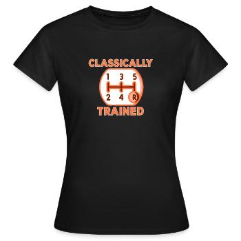 Transmission manuelle Changement de vitesse Transmission manuelle - T-shirt Femme - noir - Devant - AI Model Female 172 dark (172cm)