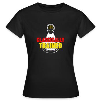 Transmission manuelle Changement de vitesse Transmission manuelle - T-shirt Femme - noir - Devant - AI Model Female 172 dark (172cm)