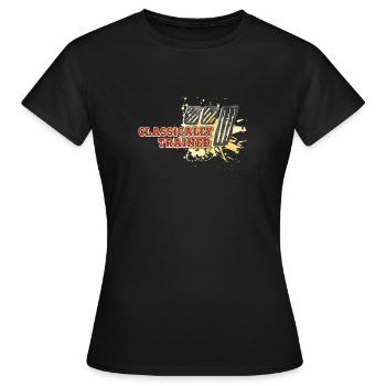 Transmission manuelle Changement de vitesse Transmission manuelle - T-shirt Femme - noir - Devant - AI Model Female 172 dark (172cm)