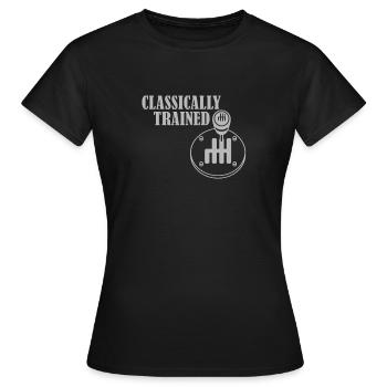 Transmission manuelle Changement de vitesse Transmission manuelle - T-shirt Femme - noir - Devant - AI Model Female 172 dark (172cm)