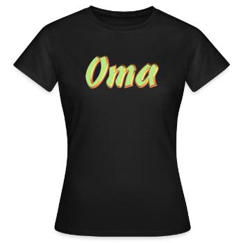 Kosename Oma 3DStyle - Frauen T-Shirt - Schwarz - Vorne - AI Model Female 172 dark (172cm)