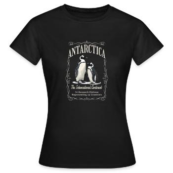 Antarctique - Le continent international - T-shirt Femme - noir - Devant - AI Model Female 172 dark (172cm)