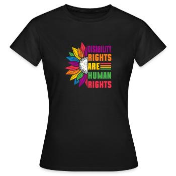 Disability Rights Are Human Rights - - Women's T-Shirt - black - Front - AI Model Female 172 dark (172cm)