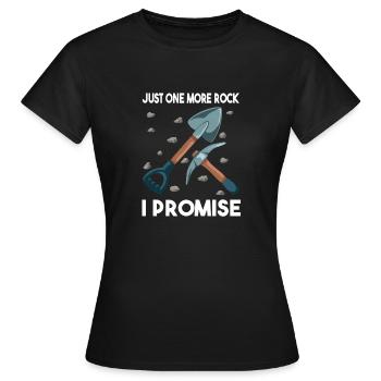Juste une pierre de plus que je promets : le choix parfait pour - T-shirt Femme - noir - Devant - AI Model Female 172 dark (172cm)