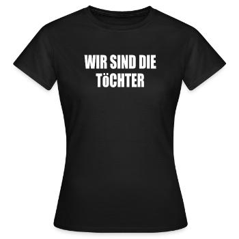 Nous sommes les filles - T-shirt Femme - noir - Devant - AI Model Female 172 dark (172cm)