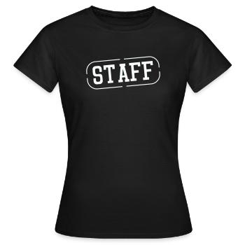 Staff Stempel Vintage Abdruck - Frauen T-Shirt - Schwarz - Vorne - AI Model Female 172 dark (172cm)