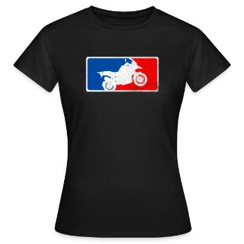 Enduro moto R1200GS Adventure K51 MLB - T-shirt Femme - noir - Devant - AI Model Female 172 dark (172cm)