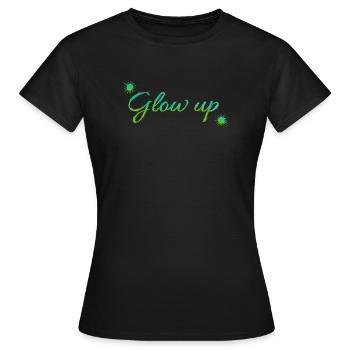 Brillez vers le haut - T-shirt Femme - noir - Devant - AI Model Female 172 dark (172cm)