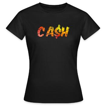 Cash Design pour les personnes en espèces - T-shirt Femme - noir - Devant - AI Model Female 172 dark (172cm)