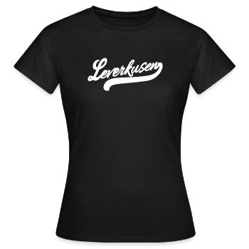 Leverkusen Rétro - T-shirt Femme - noir - Devant - AI Model Female 172 dark (172cm)
