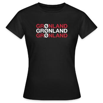 GROENLAND Groenland - T-shirt Femme - noir - Devant - AI Model Female 172 dark (172cm)