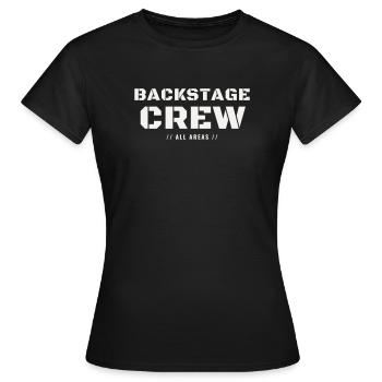 Équipe de Backstage Événement de l’équipe de concert All Areas - T-shirt Femme - noir - Devant - AI Model Female 172 dark (172cm)