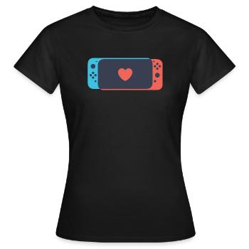 Switch Love - Women's T-Shirt - black - Front - AI Model Female 172 dark (172cm)
