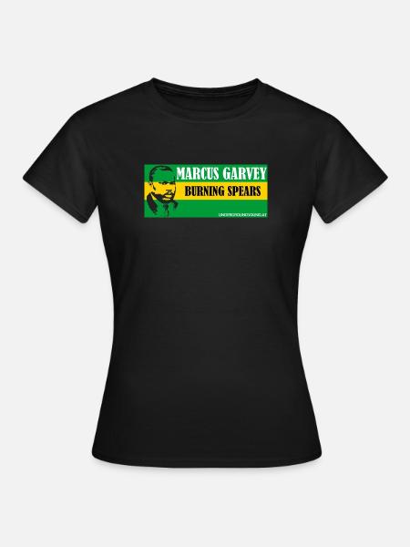 Garvey Burning Spear T-Shirt - T-shirt Femme - noir