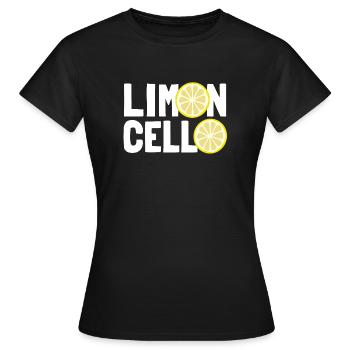 Limoncello, liqueur de citron, Limoncino, Italie - T-shirt Femme - noir - Devant - AI Model Female 172 dark (172cm)