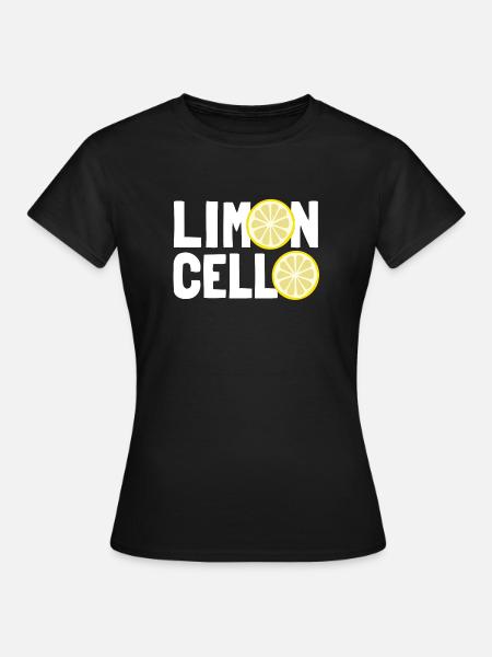 Limoncello, liqueur de citron, Limoncino, Italie - T-shirt Femme - noir