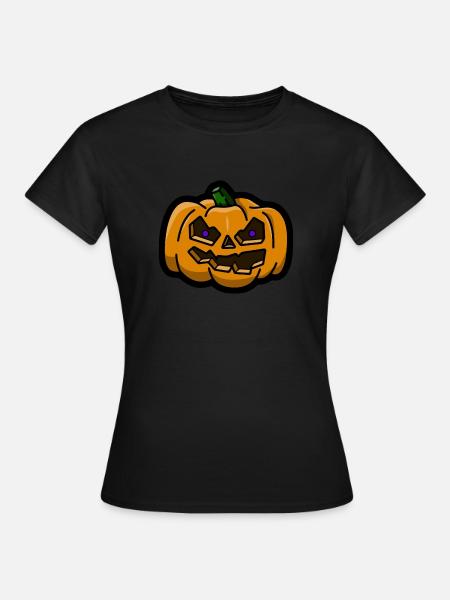 Citrouille d’Halloween - T-shirt Femme - noir