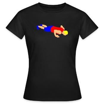 Pompe - T-shirt Femme - noir - Devant - AI Model Female 172 dark (172cm)