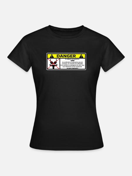 Autocollant  - T-shirt Femme - noir