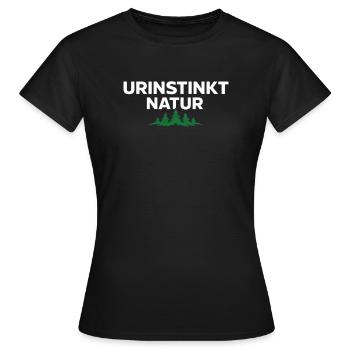 Primal Instinct Nature – Strong Nature Statement - Women's T-Shirt - black - Front - AI Model Female 172 dark (172cm)