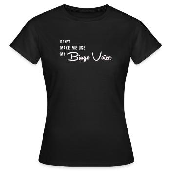 Bingo - T-shirt Femme - noir - Devant - AI Model Female 172 dark (172cm)