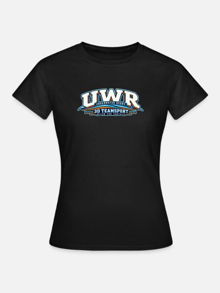 Unterwasser Rugby 3D Teamsport - Frauen T-Shirt - Schwarz