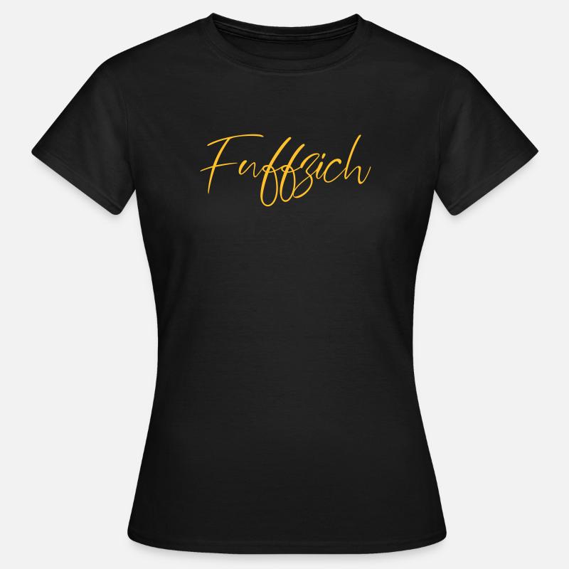 fuffzich - Frauen T-Shirt - Schwarz