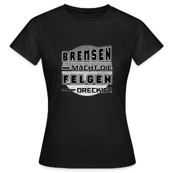 Sprüche Autofahrer Rasen Schnell fahren - Frauen T-Shirt - Schwarz - Vorne - AI Model Female 172 dark (172cm)