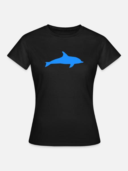 Delphin - Frauen T-Shirt - Schwarz