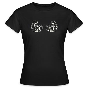 Biceps Fitness - T-shirt Femme - noir - Devant - AI Model Female 172 dark (172cm)