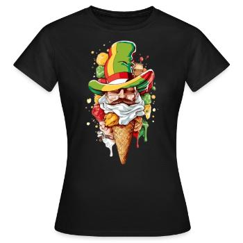 Balo l'elf blagueur - T-shirt Femme - noir - Devant - AI Model Female 172 dark (172cm)