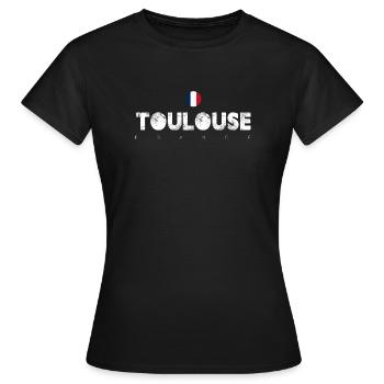 Toulouse - Frauen T-Shirt - Schwarz - Vorne - AI Model Female 172 dark (172cm)