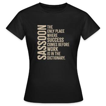 Sassoon - Success - Women's T-Shirt - black - Front - AI Model Female 172 dark (172cm)