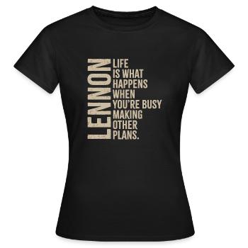 Vie - T-shirt Femme - noir - Devant - AI Model Female 172 dark (172cm)