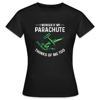 Parachute - Women's T-Shirt - black - Front - AI Model Female 172 dark (172cm)