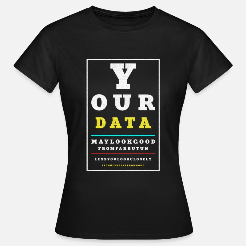 Data Analytics Data Engineering Funny Data - Women's T-Shirt - black