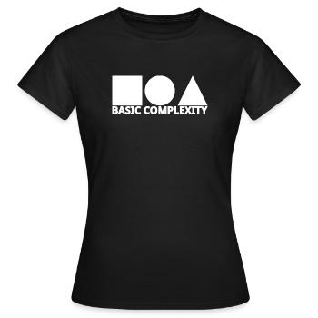 Basic complexity - Women's T-Shirt - black - Front - AI Model Female 172 dark (172cm)