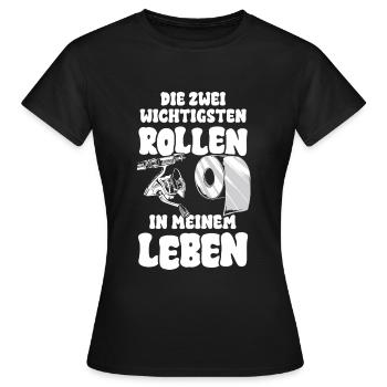 Die zwei wichtigsten Rollen in meinem Leben - Frauen T-Shirt - Schwarz - Vorne - AI Model Female 172 dark (172cm)