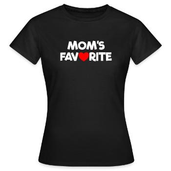 Enfant préféré Chéri de maman Je suis le préféré de maman - T-shirt Femme - noir - Devant - AI Model Female 172 dark (172cm)