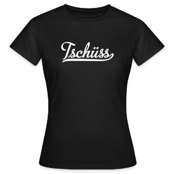 goodbye - Women's T-Shirt - black - Front - AI Model Female 172 dark (172cm)
