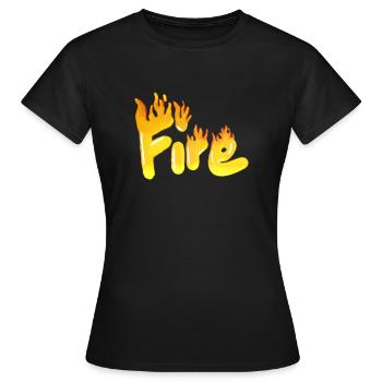 Fire breather FIRE - Women's T-Shirt - black - Front - AI Model Female 172 dark (172cm)