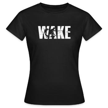 Wakeboard Wakeboarden - Frauen T-Shirt - Schwarz - Vorne - AI Model Female 172 dark (172cm)