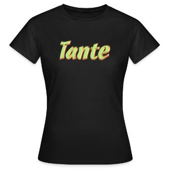 Kosename Tante 3DStyle - Frauen T-Shirt - Schwarz - Vorne - AI Model Female 172 dark (172cm)