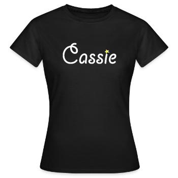 Cassie - T-shirt Femme - noir - Devant - AI Model Female 172 dark (172cm)