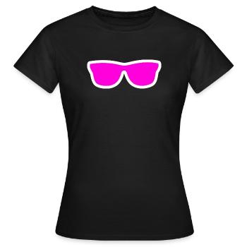 Lunettes de soleil - T-shirt Femme - noir - Devant - AI Model Female 172 dark (172cm)