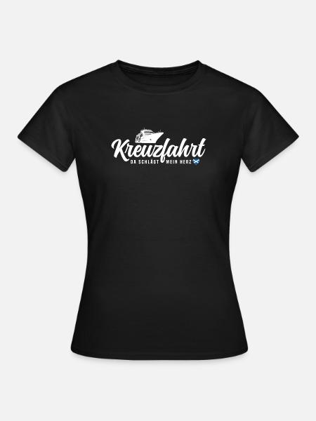 Schottland Kreuzfahrt - Frauen T-Shirt - Schwarz