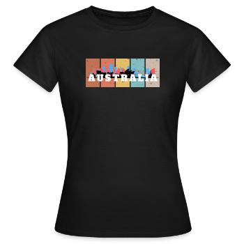 Australia Skyline Panels - Frauen T-Shirt - Schwarz - Vorne - AI Model Female 172 dark (172cm)